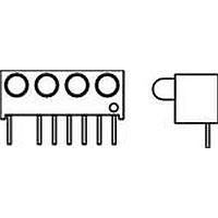 Dialight 551-1307-004F LED Circuit Board Indicators GREEN DIFFUSED LOW CURRENT