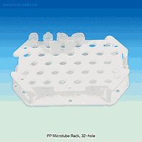 SciLab SL.Rac3051 マイクロチューブラック、PP、組立、Φ11 mm×32穴、158×105×h30 mm