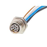 Molex 1205020015 Sensor Cables / Actuator Cables M12 Receptacle 5 Poles M16x1.5 Thread Female to Leads 0.20m  Lngth 1.50mm Wire