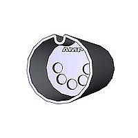 Đầu nối phích cắm DIN 5 chân màu đen AMP Connectors - TE Connectivity 9-212437-0