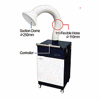 DaiHan CAFU-A14 ポータブルヒュームフード (430 CMH; 15m/s)