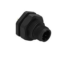 Phích cắm WRCIRC M12 Vít Mã hóa A Bảng mạch PCB Nhựa thẳng với đai ốc bảng PG9 Đầu nối đực, cực tính 4 Wurth Elektronik 643210100604