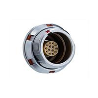 Amphenol LTW FLKB-06EEFS-GCP-001 Circular Push Pull Connectors FLOS, K Series B Size, Metal, 2.5A, 06 pins, Female Connector, Female Contact, Circular, Push Pull, Solder, Receptacle, Front Fastened, Panel Thickness 2.5, IP68