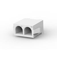 AMP Connectors - TE Connectivity 350831-1 ການປະກອບຫົວຂໍ້ 2P PCB SOCKET HEADER