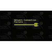 Bộ Chèn PC Bay, Ký Tự LCD 20x4 Văn Bản Vàng Nền Đen Không Phím Kèm Giá Đỡ Đen Matrix Orbital BLC2041-BK-IY