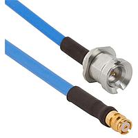 Amphenol SV Microwave FSSMP-085-MBSMP-180 RF Cable Assemblies SMP Straight F SMP M BKHD 18"Cable