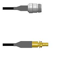 Amphenol Custom Cable Q-1W03Q0008006i RF Cable Assemblies N-SJ/SMB-SJB RG58 6I