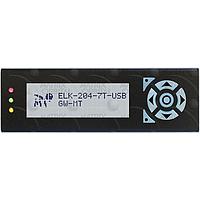 Matrix Orbital ELK204-7T-USB-GW-MT LCD Char Disp USB, 5V Gy Txt/ Wht Bckgrnd
