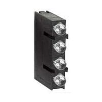 BIVAR H401CBC LED Circuit Board Indicators LED Assembly, Right Angle, 3 mm LED, Quad-Level, 1 Station, HE Red/Green, 635/568 nm