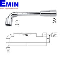 Điếu chữ L 1 đầu bông 1 đầu lục giác TOPTUL AEAE2626 (26mm)