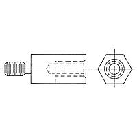 RAF Electronic Hardware 4509-632-S-12 ヘックス 3/16 ヘックス X 3/4 長さ ヘックス オス-メス スタンドオフ