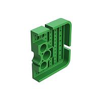 Amphenol SINE Systems AWB-51PCL Accessories Left Wedgelock for 102 Position Receptacle, (51 Positions), Keyed C, Green
