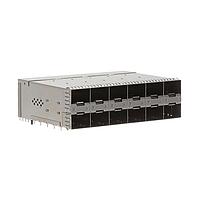 AMP Connectors - TE Connectivity 2-2347721-0 Cage Assemblies SFP56 STACKED 2X6 RECEPTACLE ASSEMBLY