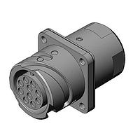 JAE Electronics JK06AK06SN1-F0 Circular MIL Spec Connector 6 Position Panel Mount, Receptacle, Socket Contact, N