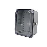 Tủ điện PC NEMA/IP có nắp bản lề trong suốt đạt chuẩn IP68 N6P với chiều cao bảng điều chỉnh (11 x 9 x 5.7) Bud Industries DPH-28710-C