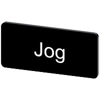 SIEMENS 3SU19000AC160DE0 Labeling Plate, Jog INSCR. LABEL, BLACK 12.5 X 27MM,  JOG