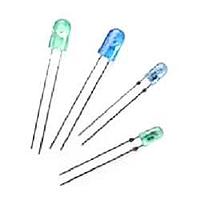 Broadcom HLMP-AB65-TW0DD Single Color LEDs Blue Diffused 30X70deg