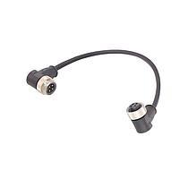 HARTING 21349899496003 Ethernet Cables / Networking Cables 7/8" 4PIN MALE RA DBL END 0.3M PUR