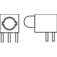 Đèn báo trên bảng mạch LED màu xanh lá khuếch tán 5V Dialight 550-0707F