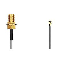 Bộ cáp RF I-Pex MHF I RA Plug2SMA STRJck R Mt 6 GHz, 100mm, 1.13mm xám GCT (Global Connector Technology) CABLE 348 RF-100-A-1