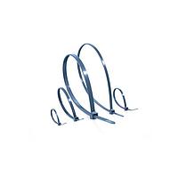 HellermannTyton 111-01668 Cable Ties Metal Content Tie, 15" Long, 85lb Tensile Strength, PPMP, Blue, 100/pkg