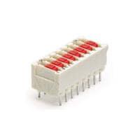 Alcoswitch - TE Connectivity 5338048-2 ສະຫນັບ DIP 2P DIP SWITCH ມີກະແຈກການກະທຳ PIN POSTS