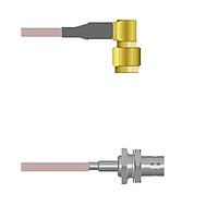 Amphenol Custom Cable Q-340040005120i RFケーブルアセンブリ SMA-RP/BNC-SJB G316 120I