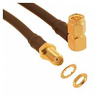 Amphenol RF 135111-04-12.00 RF Cable Assemblies SMA St BH JK to R/A Plug RG-58/U 12in