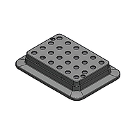 DLAB 18900446 Heating Block (0.5mL tubes; 24 holes, gray)