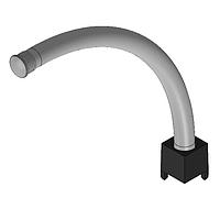 BIVAR UHF4-4.500-Y-67 Flexible Light Pipes Unibody High Flex, IP 67, 4mm Light Pipe Diameter, 4.500 in. Light Pipe Length, Adapter Included