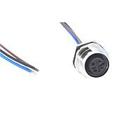 NorComp FPM12A04I12AF01 Sensor Cables / Actuator Cables M12 4P FML BRSS/NKL FRNT PG9 12 PIGTAIL