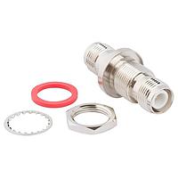 Amphenol RF 122485RP-RP RFアダプター - インシリーズ RP-TNCジャックからRP-TNCジャックアダプター 50オーム ストレートバルクヘッド