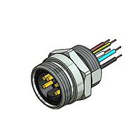 Amphenol CONEC 41-40124 Circular Metric Connectors SAL-7/8-FSH4PE-0.5/250