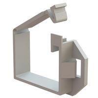 Essentra Components HEWSE-22-01 Clip, Wire Saddle Wire Sdl,Edge/Hole Mnt,Natural