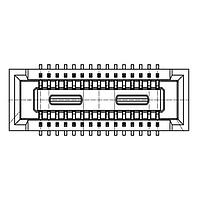 Hirose Electric DF40TC(4.0)-30DS-0.4V(51) Board Mount BOARD TO FPC CONN, RCPT, 30POS