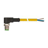 Đầu nối M12 đực 90 độ có cáp, TPE 3x22AWG vàng UL/CSA, ITC/PLTC 10m Murrelektronik 7700-12081-U031000