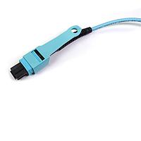 Bộ cáp quang lắp ráp Jumper MPO 12 sợi 3mm OM3F loại B có tab kéo đẩy Amphenol Fiber Optics 943-99683-10050