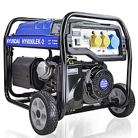 Hyundai HY9000LEK-2 石油开放式框架现场发电机 (8.75kVA, 7/7000kW/w)