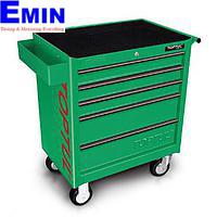 Tủ 5 ngăn với 3 ngăn có đồ nghề 157 chi tiết TOPTUL GCAJ0006 ( màu xanh lá)