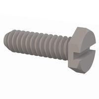 Essentra Components 010440X037PC Hex Slotted Hex Slotted Screw, #4-40 Thread, 3/8 Lg