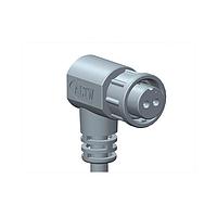 Cáp Cảm Biến / Cáp Bộ Chuyển Động Ceres, Kích Thước Tiêu Chuẩn, Nhựa, 10A, 03 chân, Đầu Nối Cái, Tiếp Điểm Đực, Góc Vuông, Ren Vít, Đúc Bao Bọc, Chiều Dài 3000mm, IP67 Amphenol LTW BB-03AFMM-SR7A03