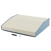 Hammond Manufacturing 1456PL3WHBU Sloped 15 Degree Slope Alum 11.3x3x14"Beige/Blu