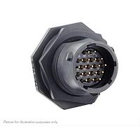 Eaton Souriau-Sunbank UTSX714D18P Receptacles Jam nut receptacle, without backshell, with 18 male PCB contacts, IP68/69K in unmated conditions