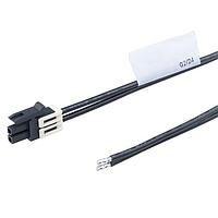 Molex 226263-1022 Discrete Wire Assembly Micro-Fit+ F-to-Pigtail OTS Cbl Asmy DR 150mm lgt Tin Plt 2 Ckts Black