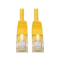 Cáp vá RJ45 đực/đực Cat 5e CAT5E 350MHZ màu vàng dài 15' Tripp Lite N002-015-YW