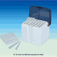 Giá Đựng Đầu Tip 10㎖ VITLAB/BRAND, PC, kèm Khay 35 Lỗ SciLab SL.Rac3082