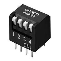 Omron Electronics A6FR-5101 ສະຫນັບ DIP 5 ໂພນ ຕົວກະທົບສັ້ນ (ຂາວ)