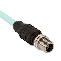 Panduit ICX45T1NBL0.5M Ethernet Cables / Networking Cables IndustrialNet Cordset - M12 Bulkhead Fem