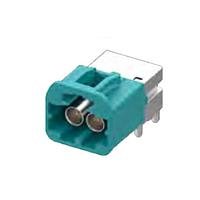 Đầu Nối PCB Góc Vuông HFM Cắm Đôi PCB có Vỏ; Hồng Nhạt Rosenberger AMS29B-40MZ5-H