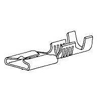 Đầu nối .187 FAST REC 20-16 Cắt dải 100 cái AMP Connectors - TE Connectivity 42801-1 (CUT STRIP)